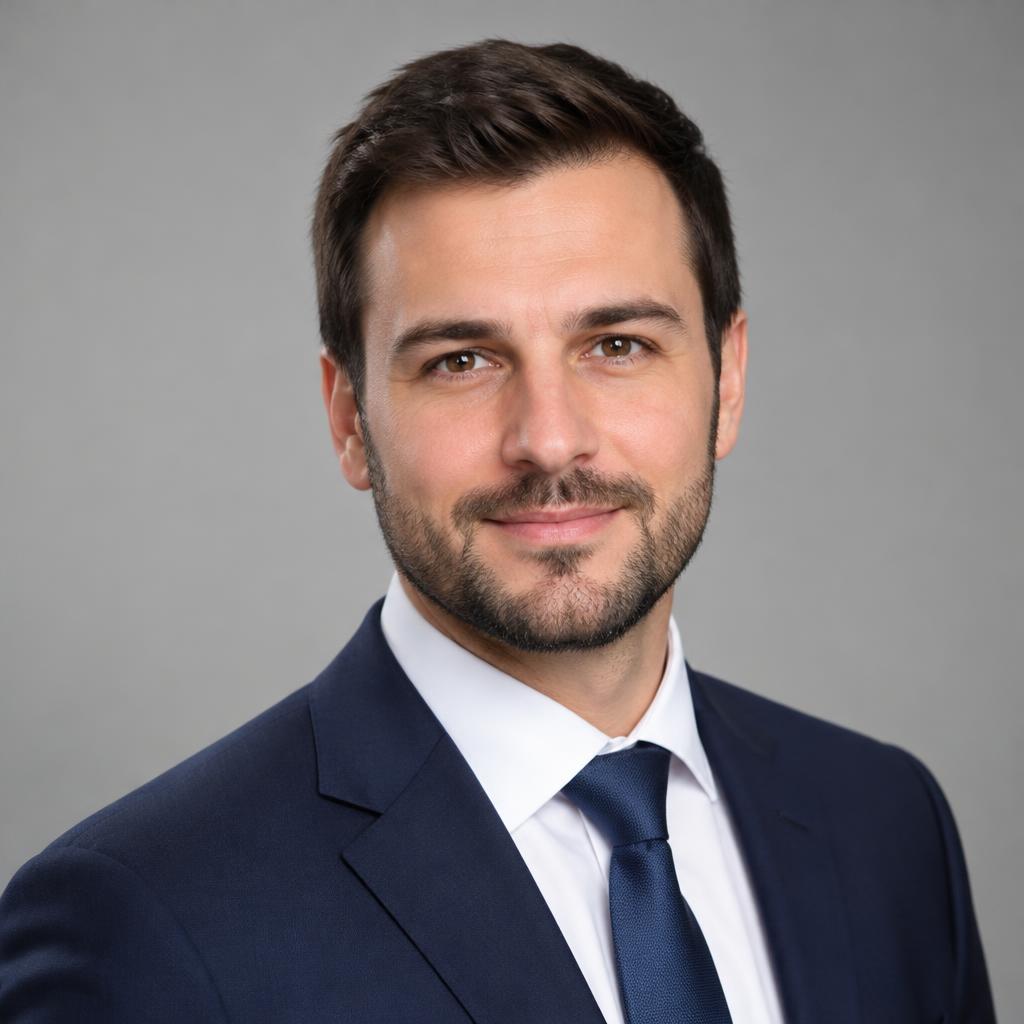 Portrait professionnel : Homme barbu d'une trentaine d'années